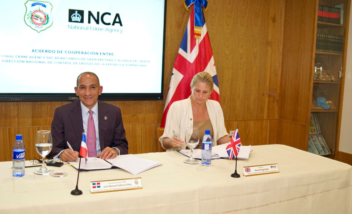 DNCD y agencia británica intensifican colaboración contra la delincuencia organizada transnacional