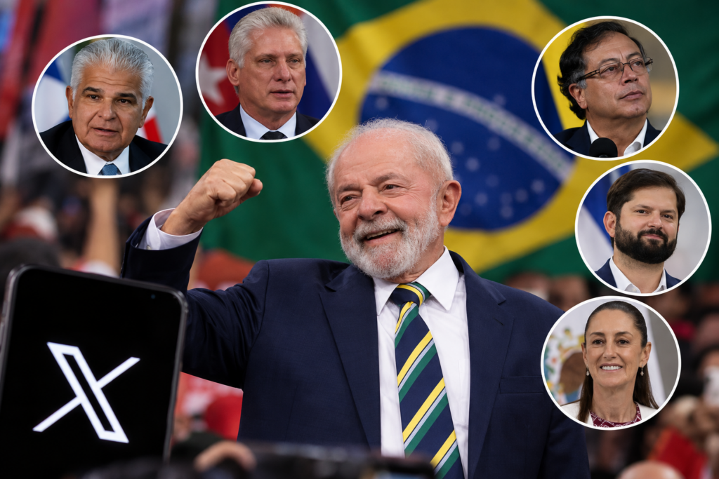 Líderes Latinoamericanos Celebran la Victoria Electoral de Lula en Brasil Vía Red Social X