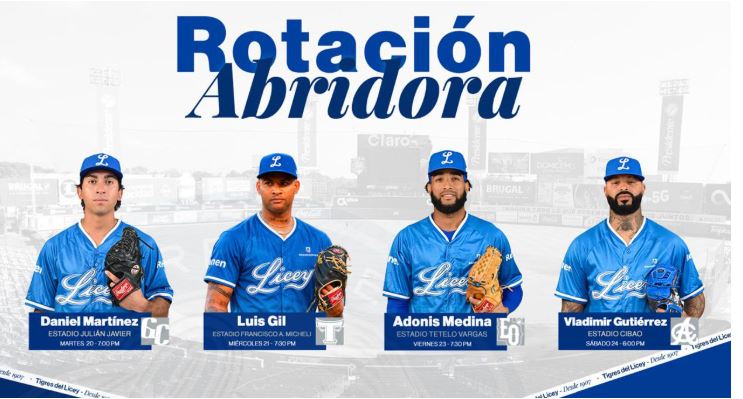 Licey Confirma Cuatro Abridores y Deja Incógnita para el Domingo contra las Águilas