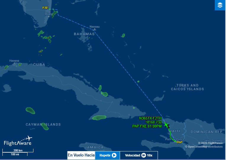 Registros de Vuelos Indican Operaciones Aéreas Hacia Haití en Medio de Búsqueda de Técnicos Salvadoreños Desaparecidos