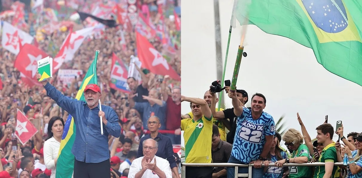 Lula y Flávio Bolsonaro Concluyen Campañas con Actos Masivos en Brasil