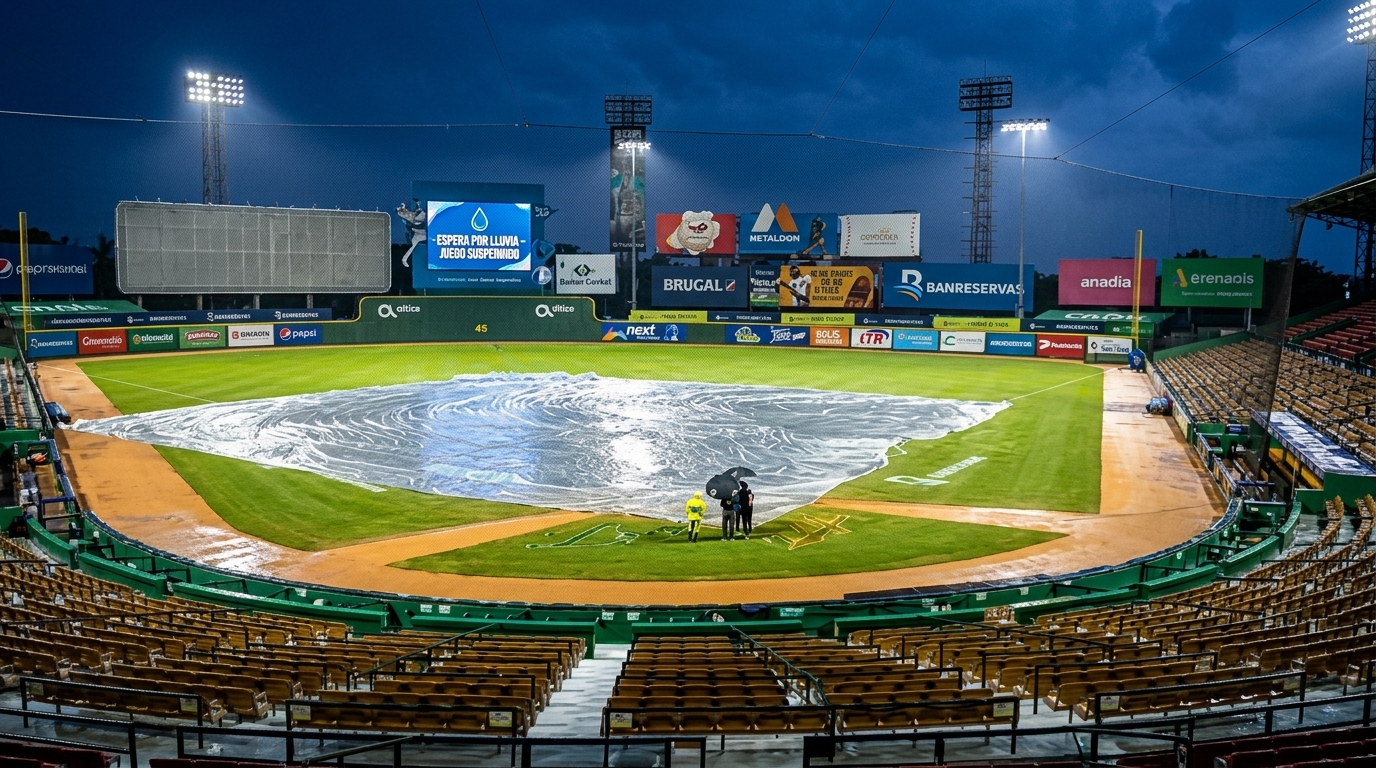 LIDOM Reprograma Partidos del Martes en Santo Domingo y San Pedro de Macorís Debido a Lluvias