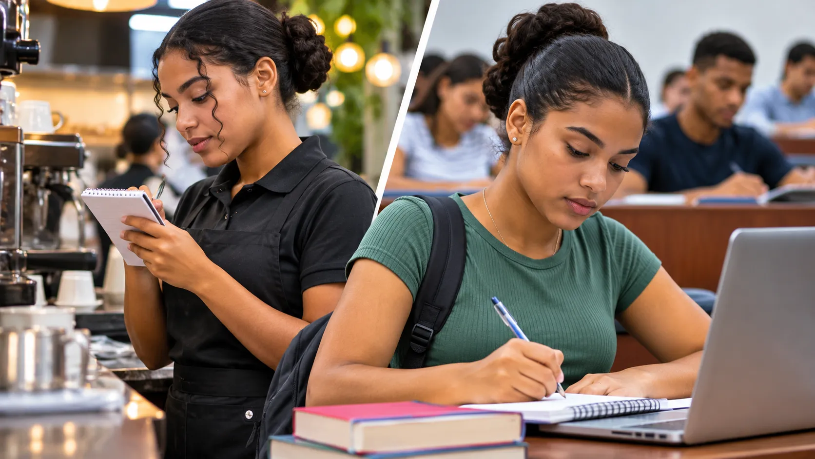 Jóvenes dominicanos enfrentan el reto dual de trabajar y estudiar
