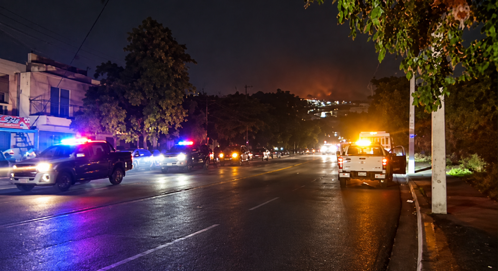 Importante incendio afecta ebanistería y cinco residencias en Santiago